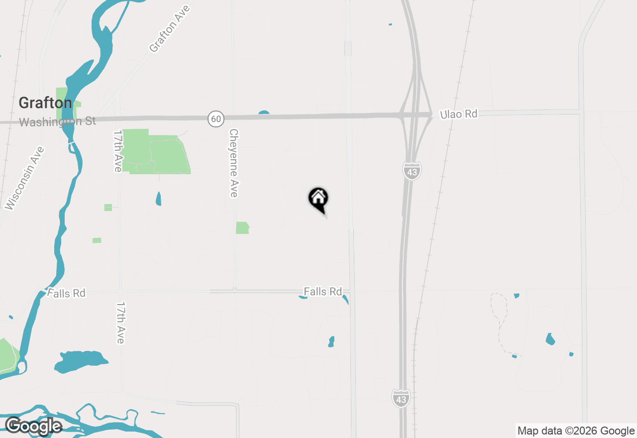 Map of 2379 Stoney Ln, Grafton, WI 53024
