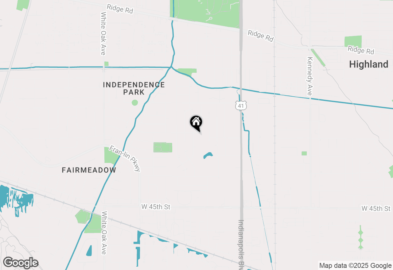 Map of 2120 Bluebird Lane, Highland, IN 46322