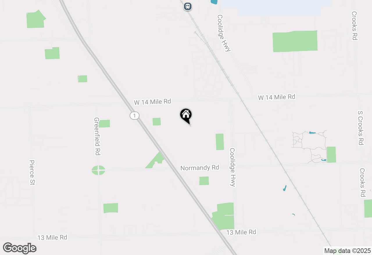 Map of 4422 Groveland Avenue, Royal Oak, MI 48073