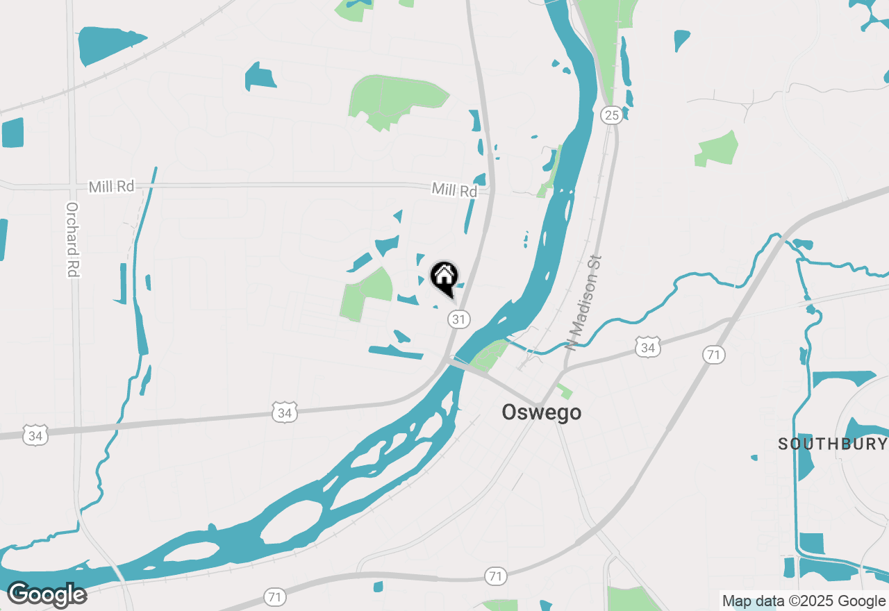 Map of 108 River Run Court, Oswego, IL 60543