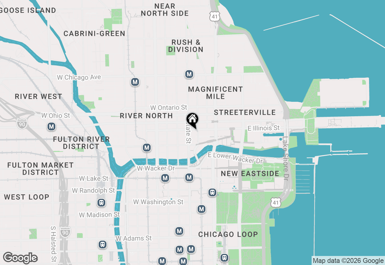 Map of 11 E Illinois Street #302, Chicago, IL 60611