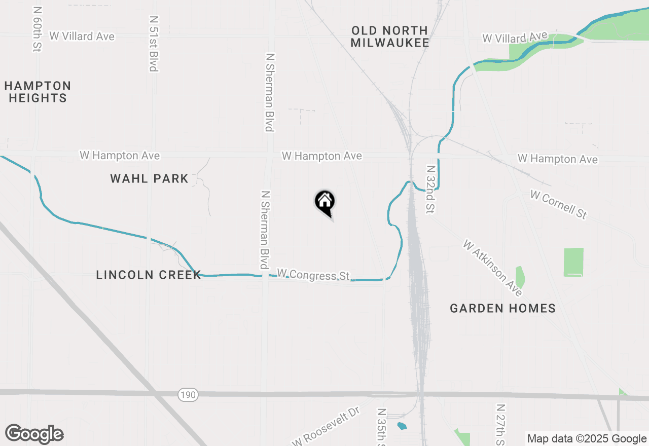 Map of 4567 N 39th Ave, Milwaukee, WI 53209