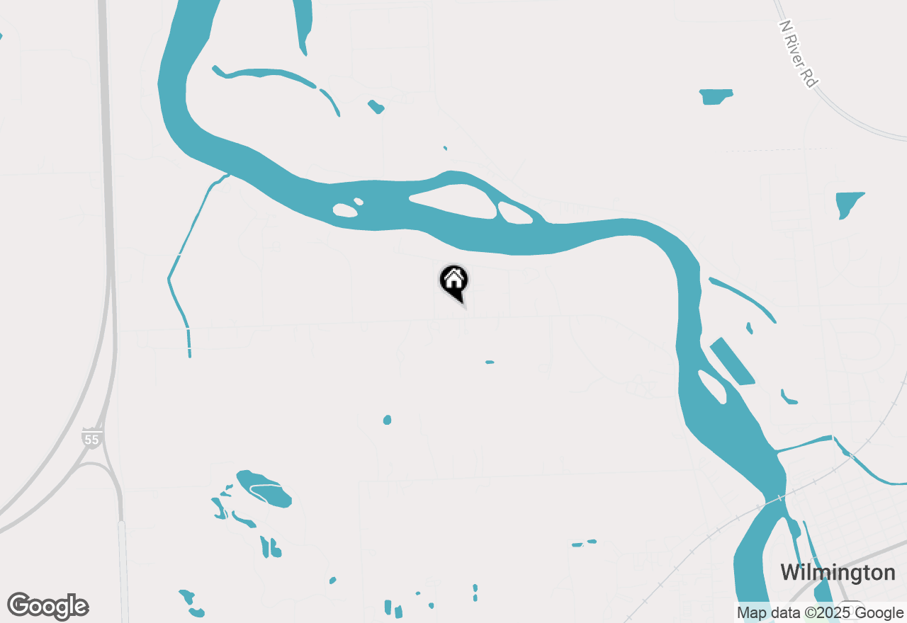 Map of 1504 Widows Road, Wilmington, IL 60481