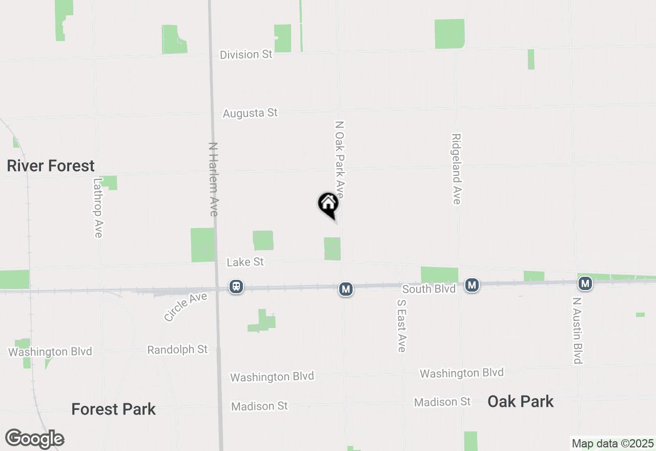 Map of 222 N Grove Avenue #2D, Oak Park, IL 60302