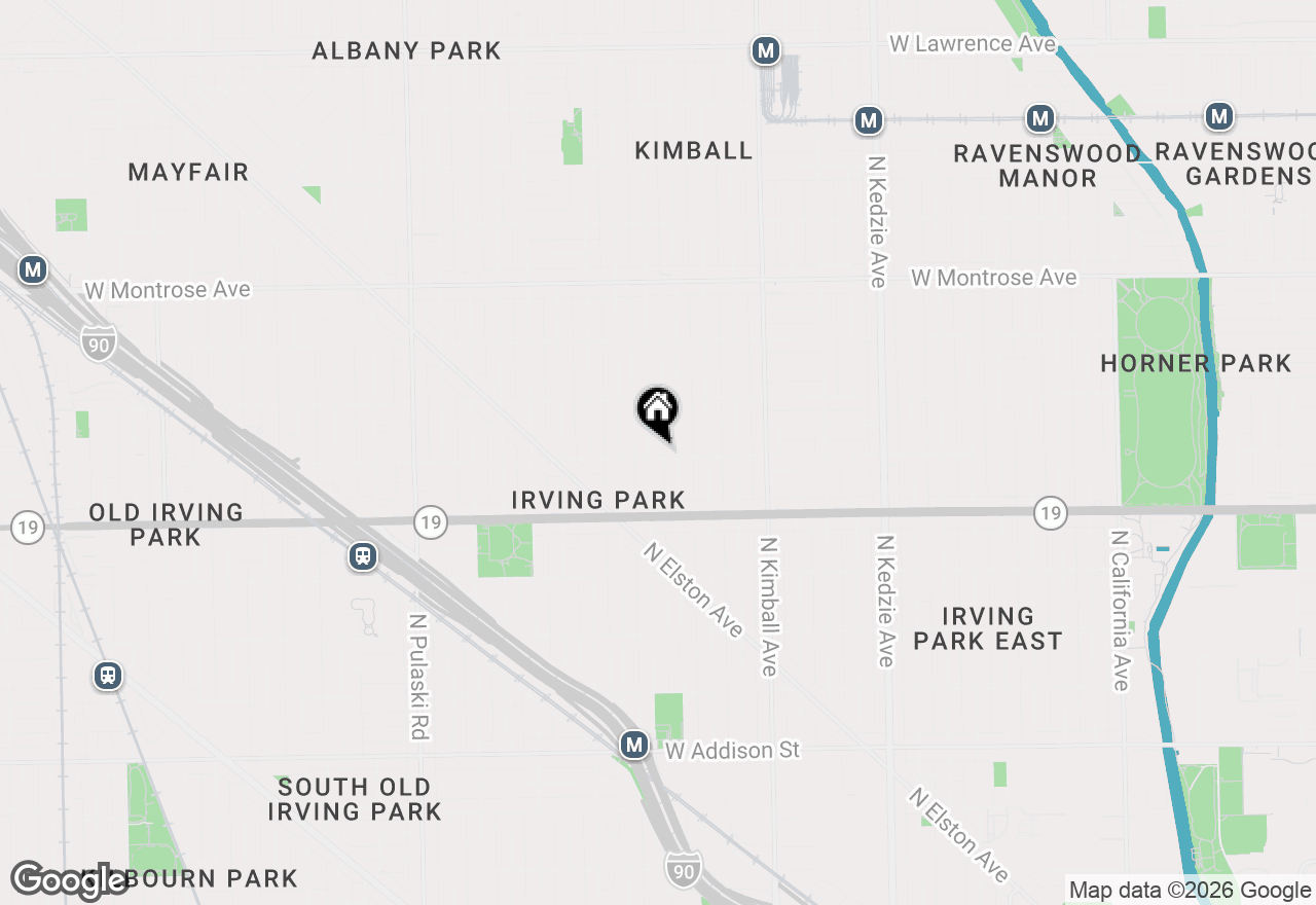 Map of 3548 W Belle Plaine Avenue #2, Chicago, IL 60618