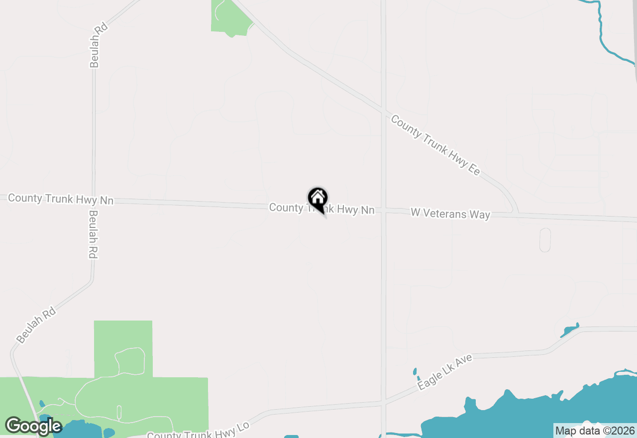 Map of S93W31289 County Road Nn, Mukwonago, WI 53149