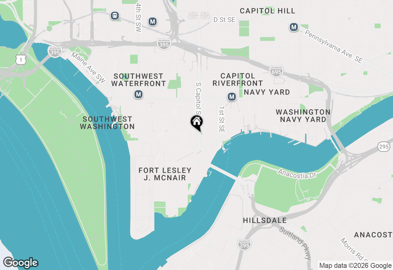 Map of 1409 South Capitol Street Sw, Washington, DC 20003