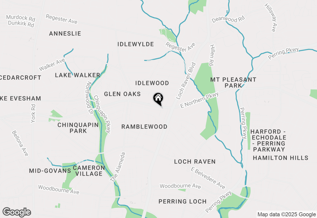 Map of 1355 E Northern Parkway, Baltimore, MD 21239