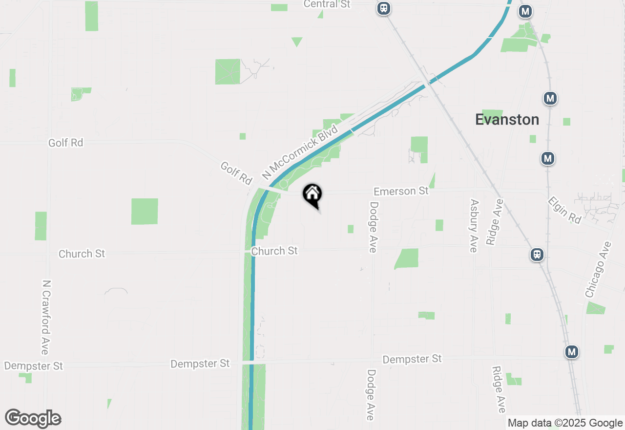 Map of 1811 Laurel Avenue, Evanston, IL 60201