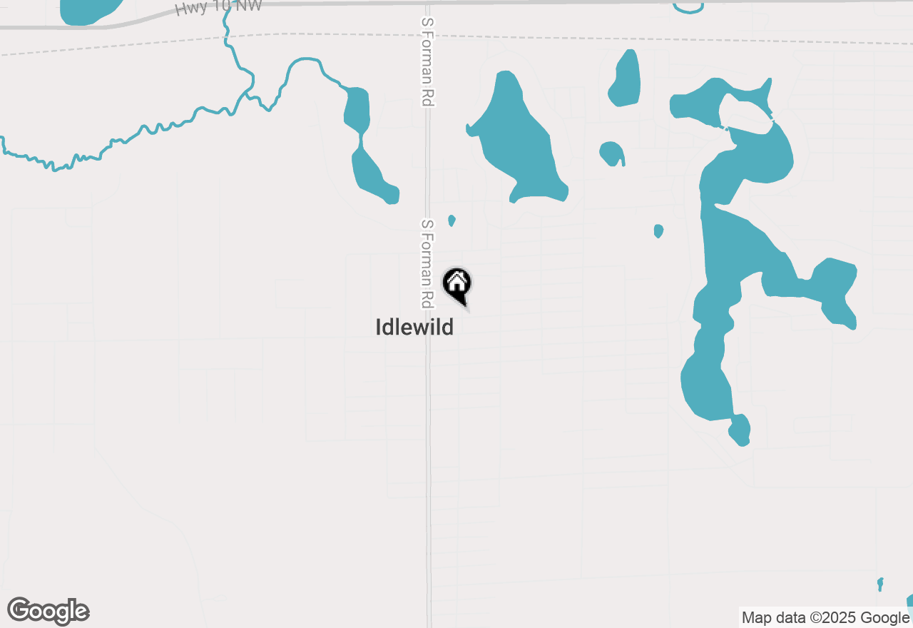 Map of  Celestial Drive, Idlewild, MI 49642