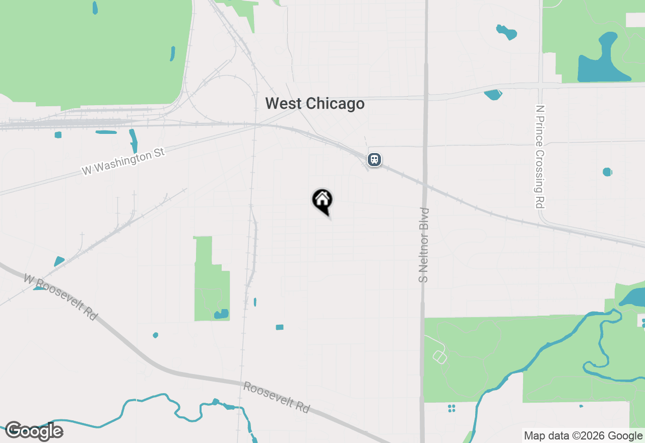 Map of 128 E Blair Street, West Chicago, IL 60185