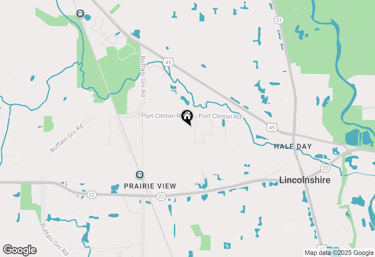 Map of 23401 N Apple Hill Lane, Lincolnshire, IL 60069