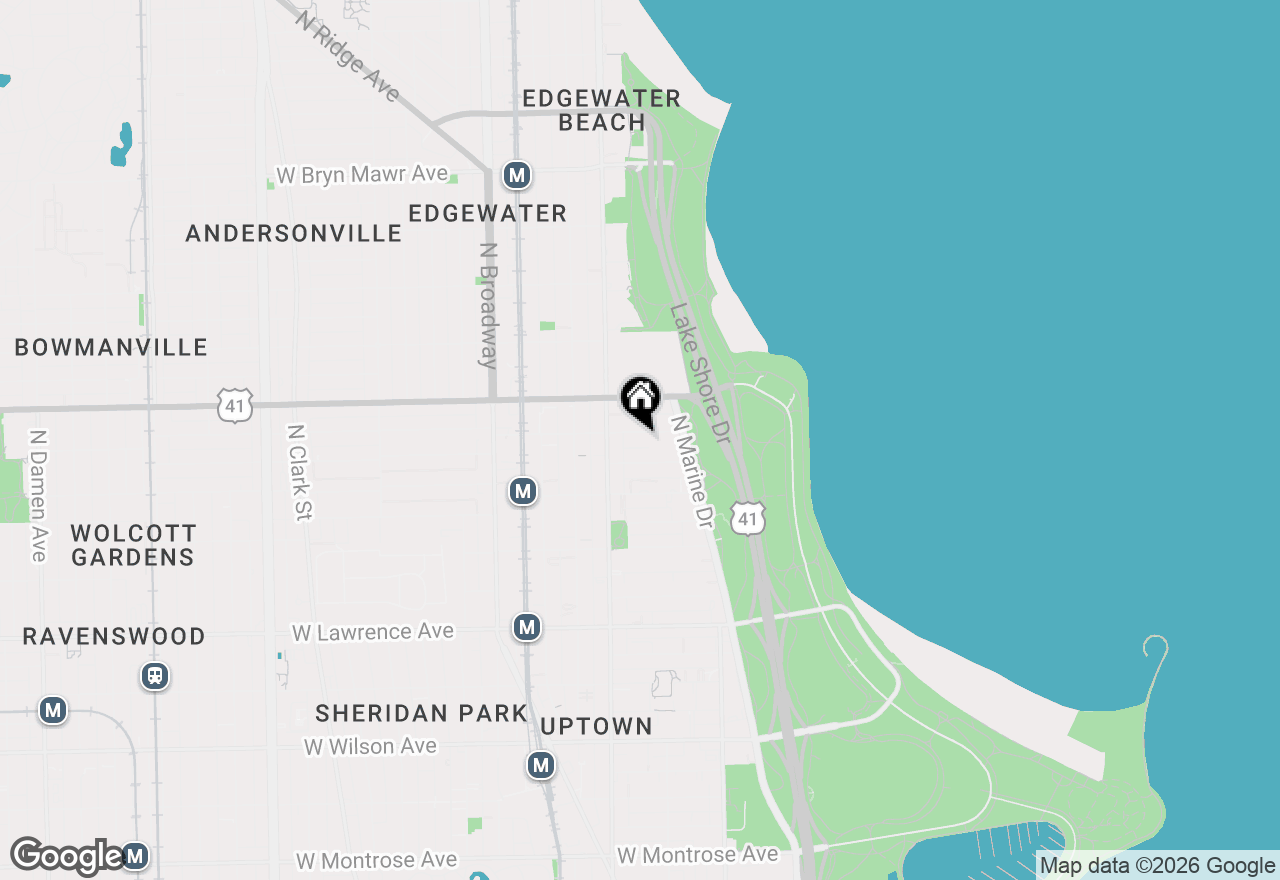 Map of (Address confidential), Chicago, Illinois 60640