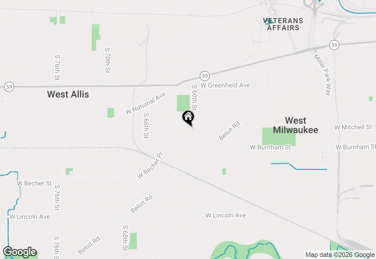 Map of 6029 W Mitchell St, Milwaukee, WI 53214