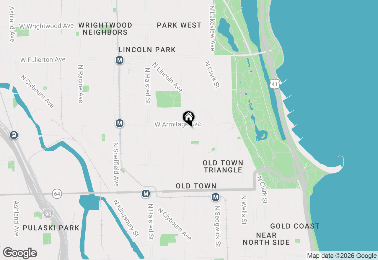 Map of 1938 N Mohawk Street #3, Chicago, IL 60614