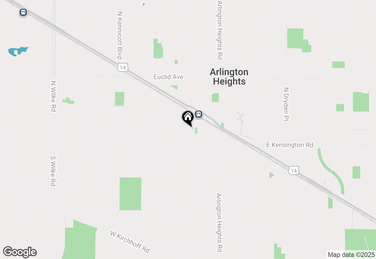 Map of 1 S Highland Avenue #400, Arlington Heights, IL 60005
