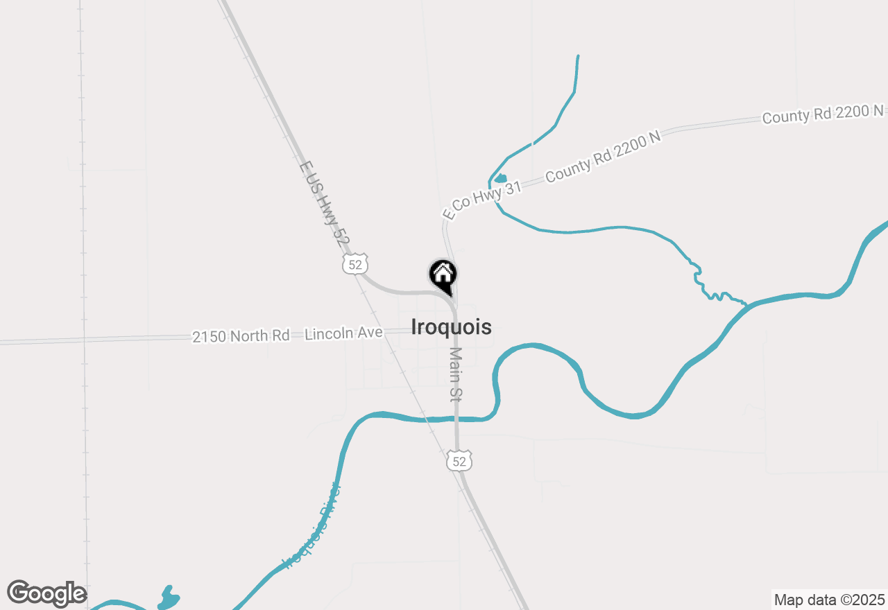 Map of 208 Hamilton Street, Iroquois, IL 60945