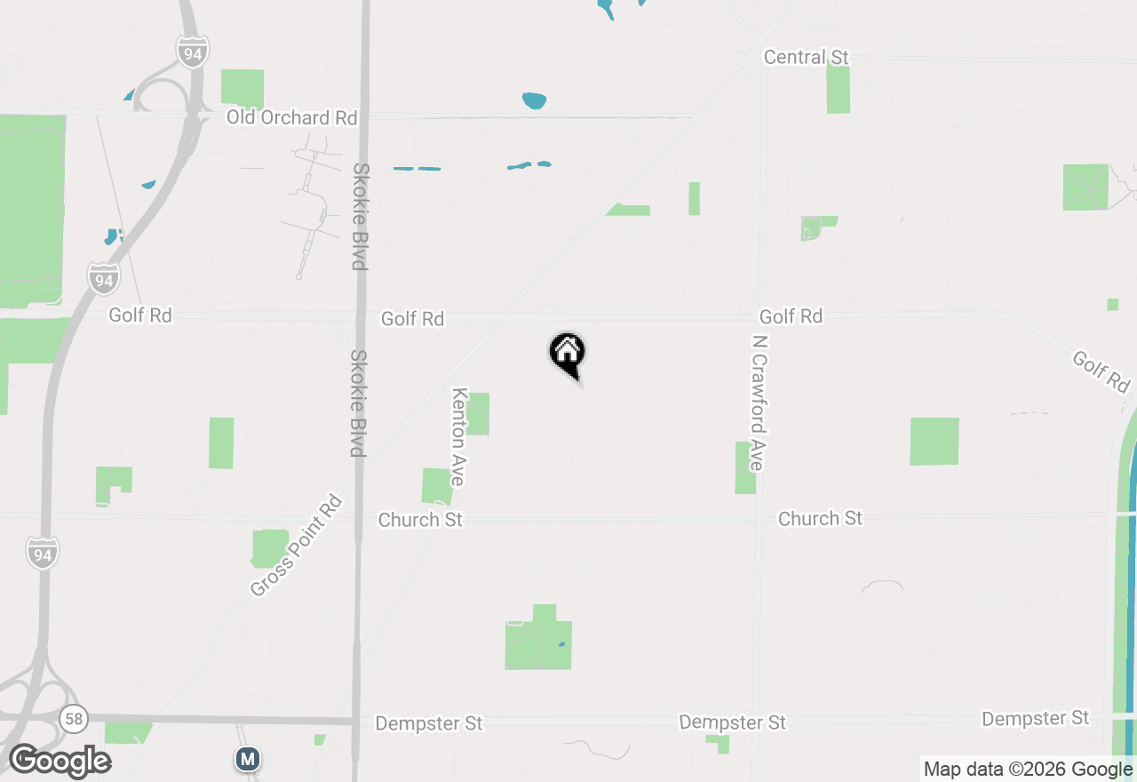 Map of 9433 Kostner Avenue, Skokie, IL 60076