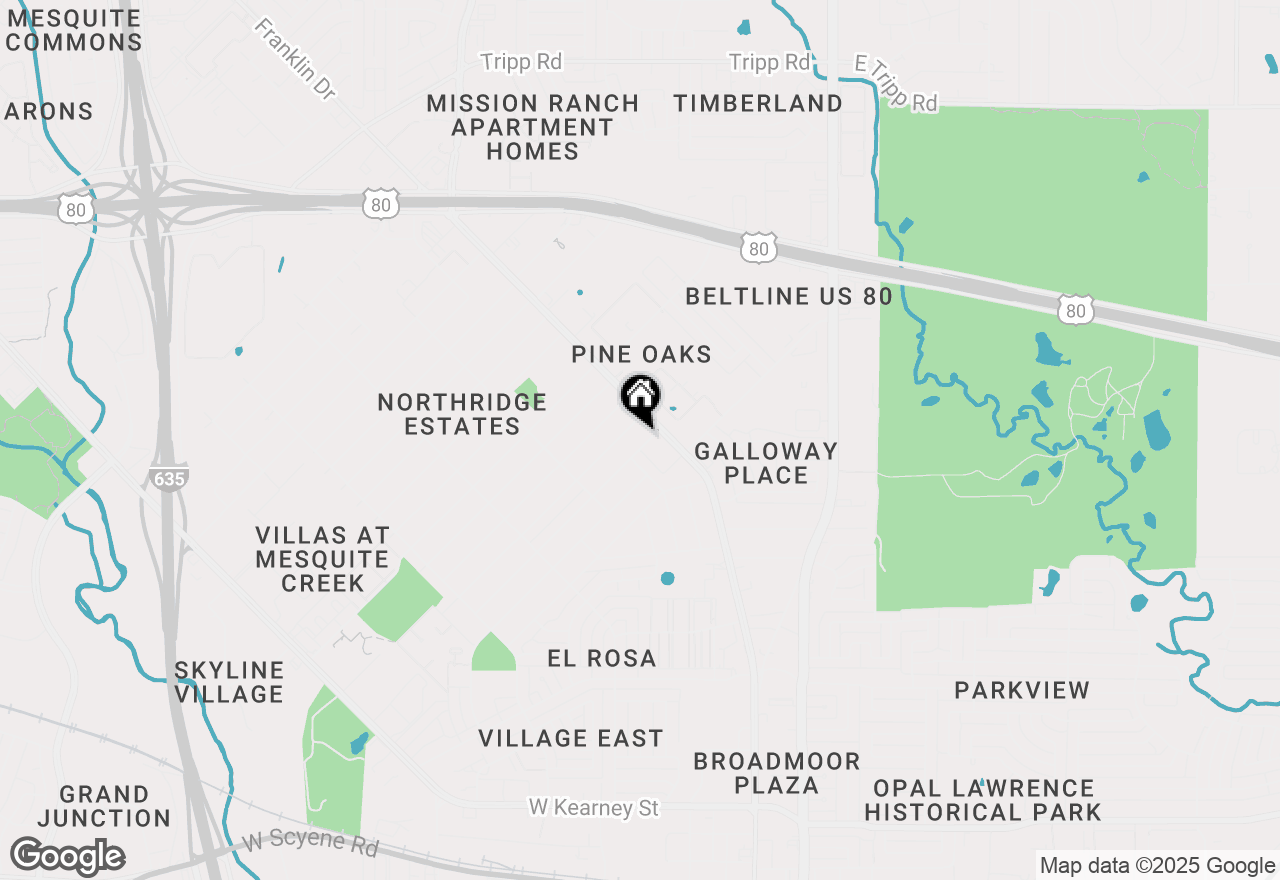 Map of 1817 Summit Street, Mesquite, TX 75149