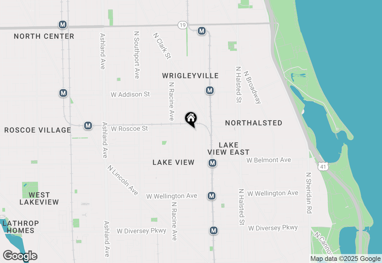 Map of 3351 N Seminary Avenue #3S, Chicago, IL 60657