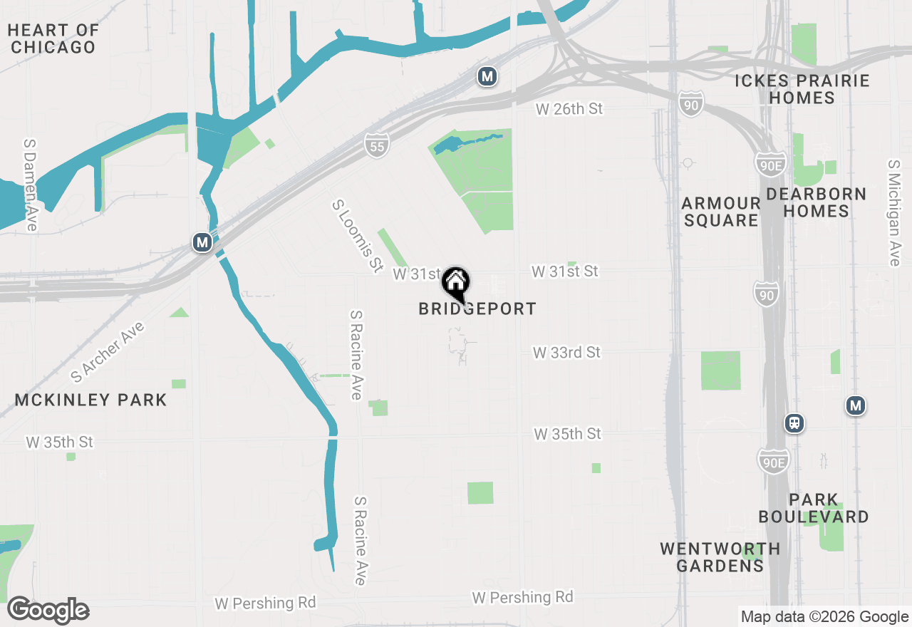 Map of 931 W 32nd Street #2F, Chicago, IL 60608