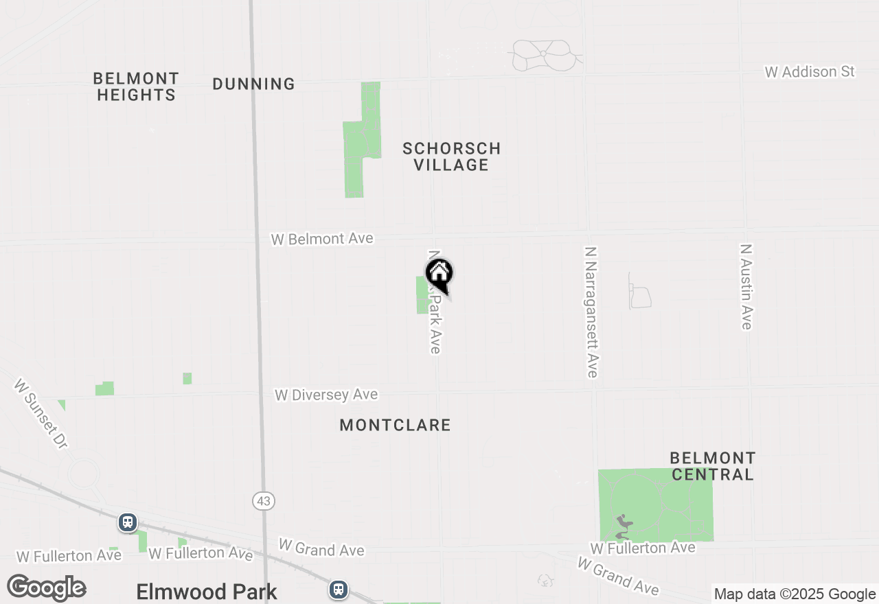 Map of 3017 N Oak Park Avenue, Chicago, IL 60634