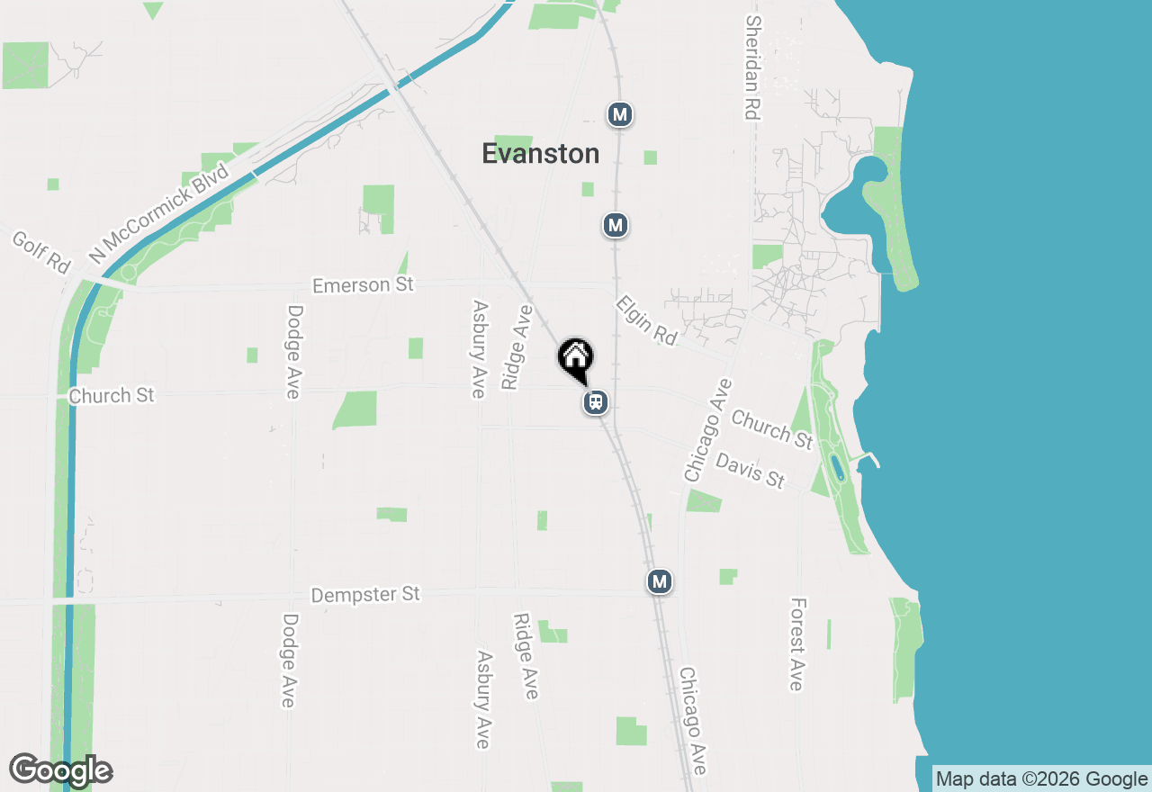 Map of 1640 Maple Avenue #302, Evanston, IL 60201