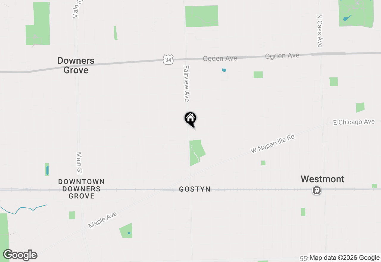 Map of 4707 Fairview Avenue, Downers Grove, IL 60515