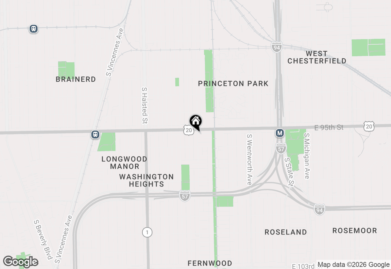 Map of 9514 S Normal Avenue, Chicago, IL 60628