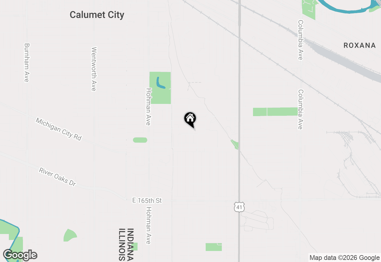 Map of 506 Detroit Street, Hammond, IN 46320