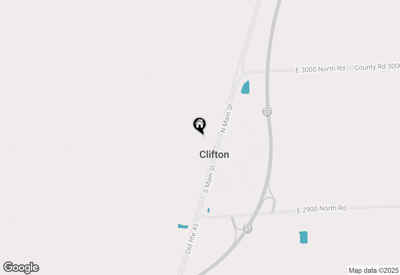 Map of 180 S Locust Street, Clifton, IL 60927