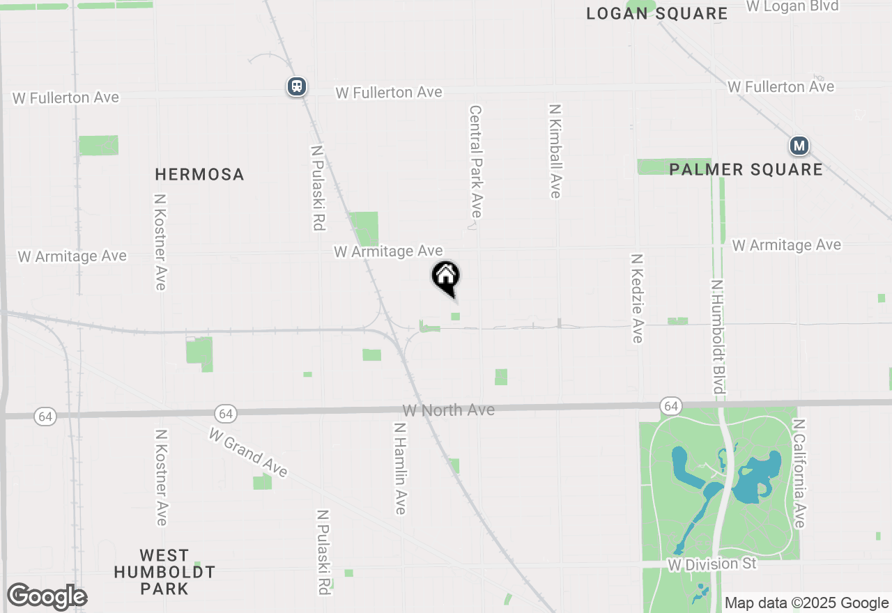 Map of 1835 N Lawndale Avenue, Chicago, IL 60647