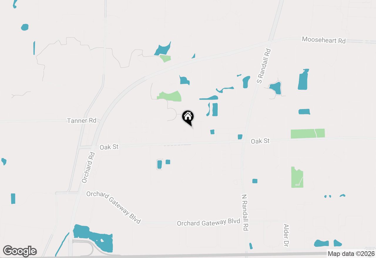 Map of 233 Spring Court, North Aurora, IL 60542