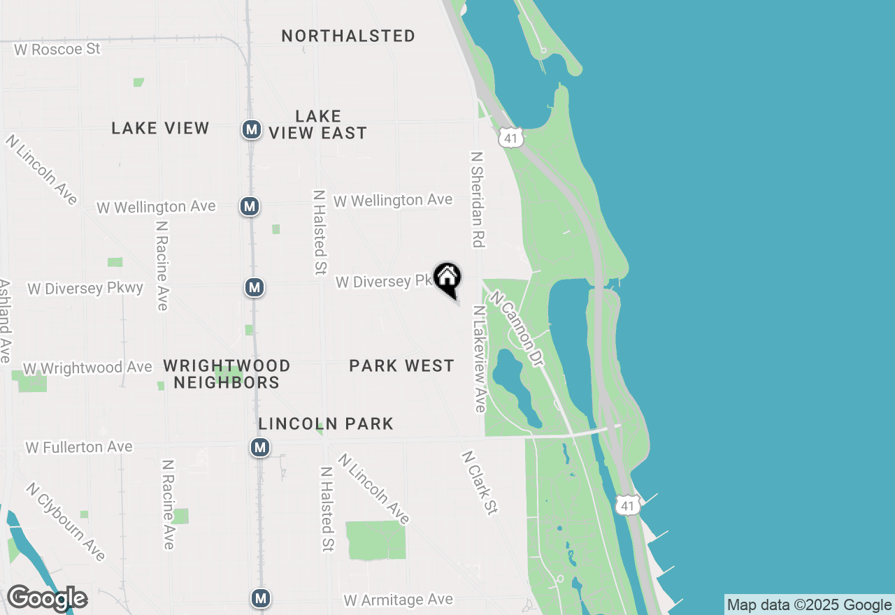 Map of 2724 N Pine Grove Avenue #1, Chicago, IL 60614