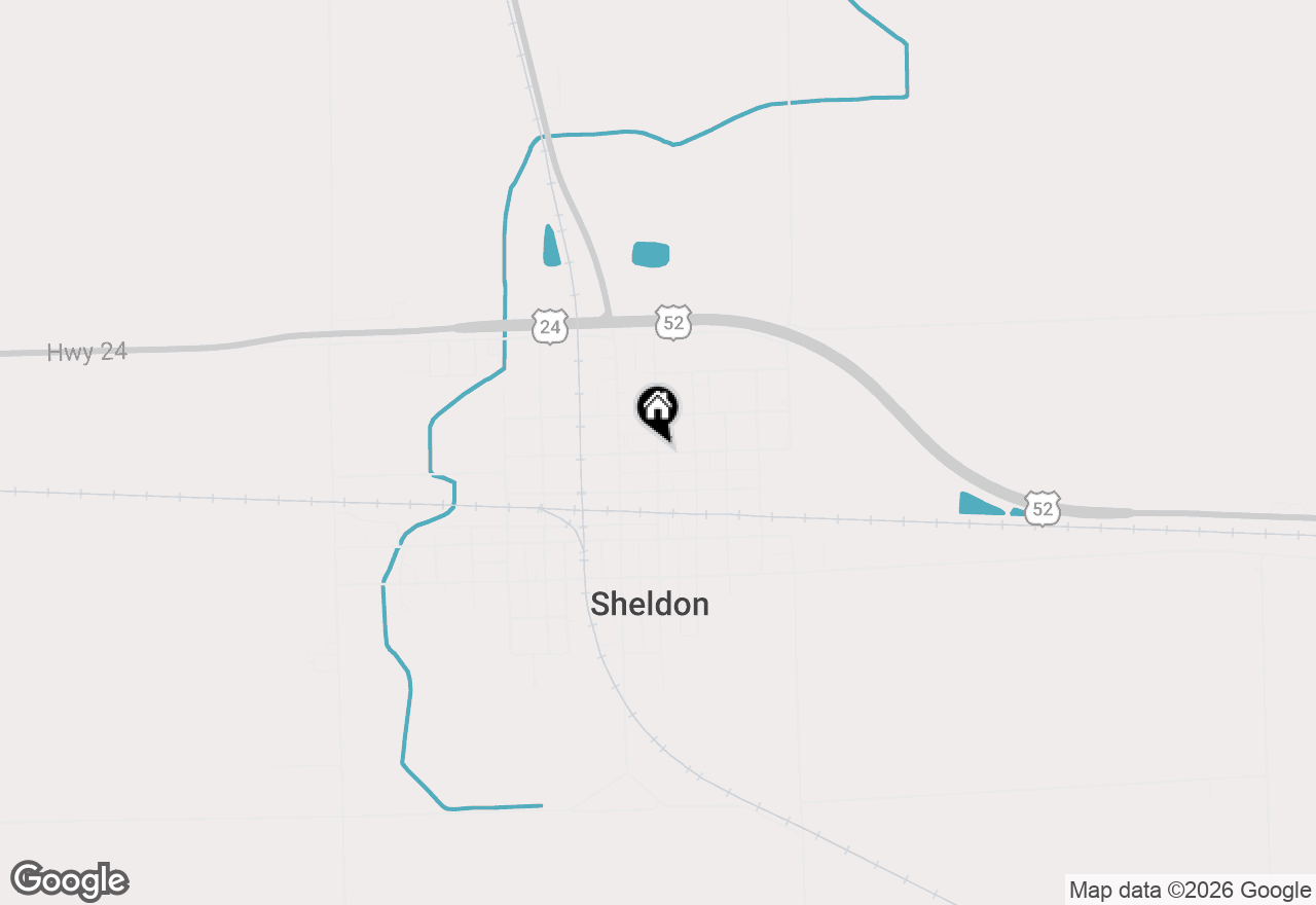 Map of 155 E Concord Street, Sheldon, IL 60966