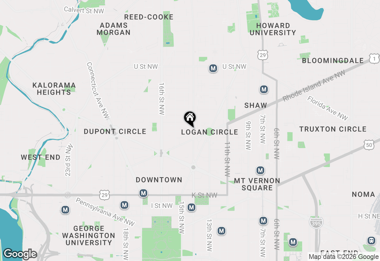 Map of 1413 P Street Nw #306, Washington, DC 20005