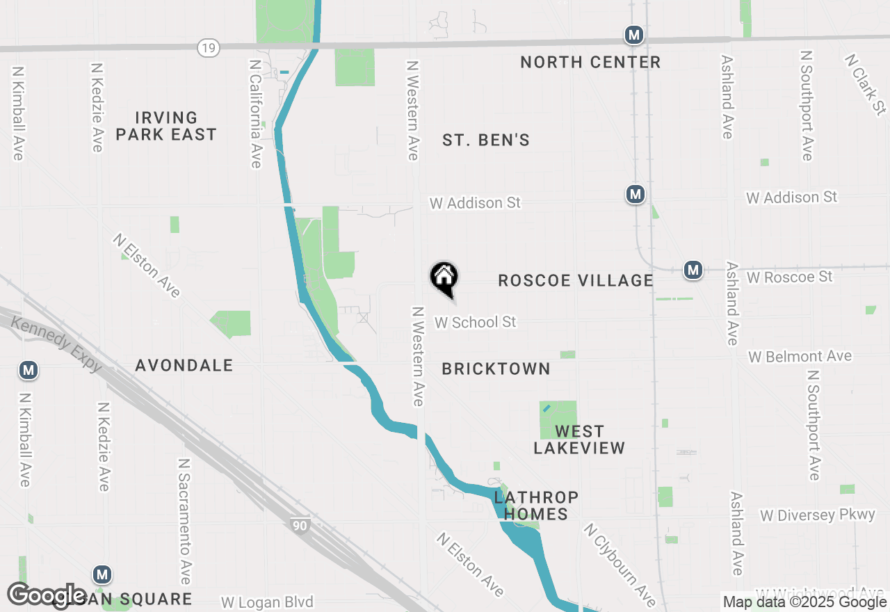 Map of 3323 N Claremont Avenue, Chicago, IL 60618