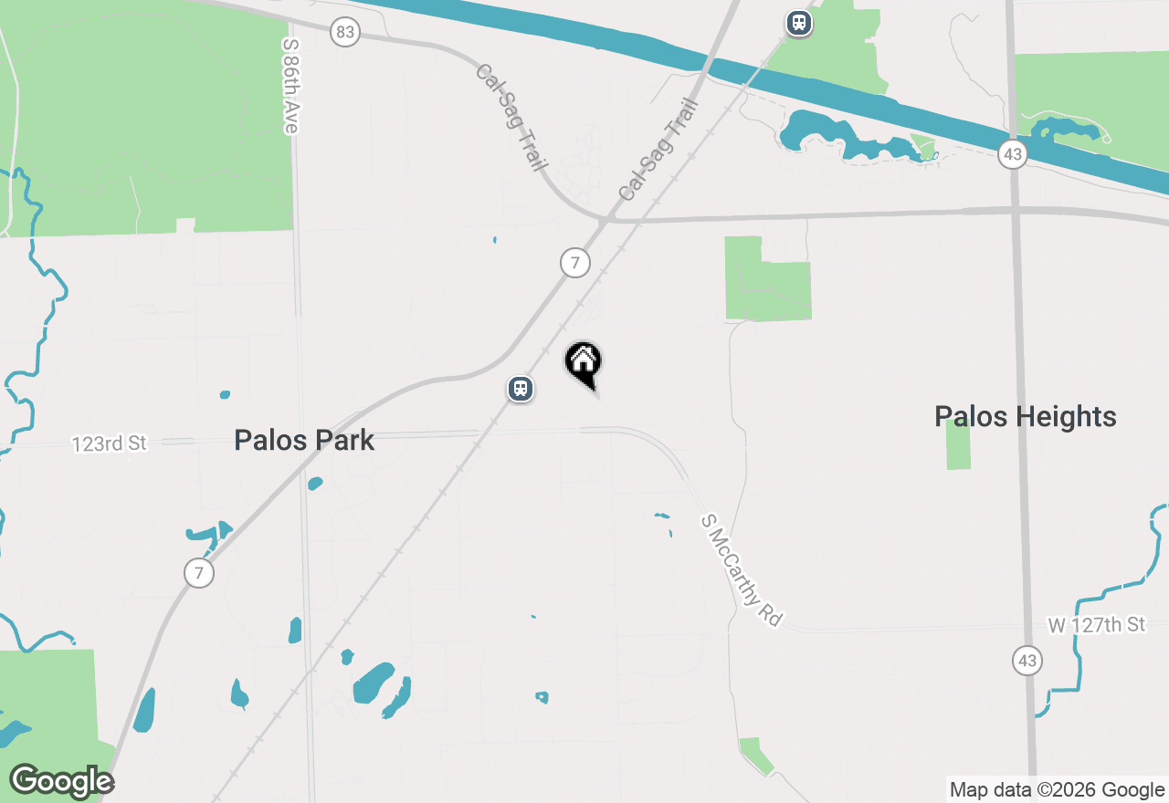 Map of 120 Commons Drive #120, Palos Park, IL 60464