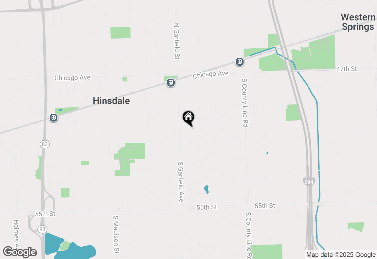Map of 127 E 5th Street, Hinsdale, IL 60521