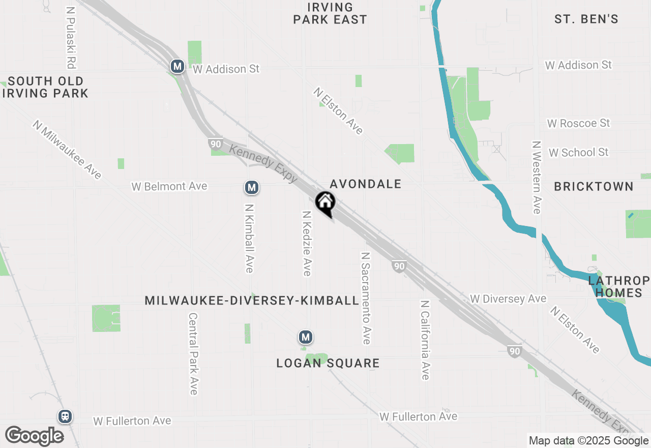 Map of 3039 N Troy Street #2E, Chicago, IL 60618