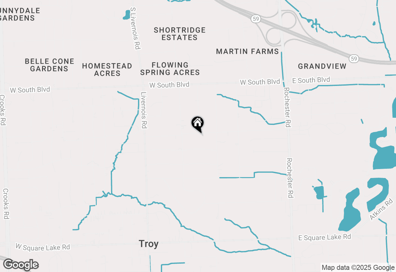 Map of 376 E Lovell Drive, Troy, MI 48085