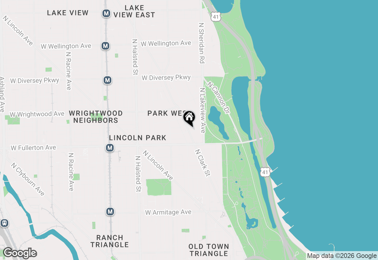 Map of 2461 N Clark Street #2, Chicago, IL 60614