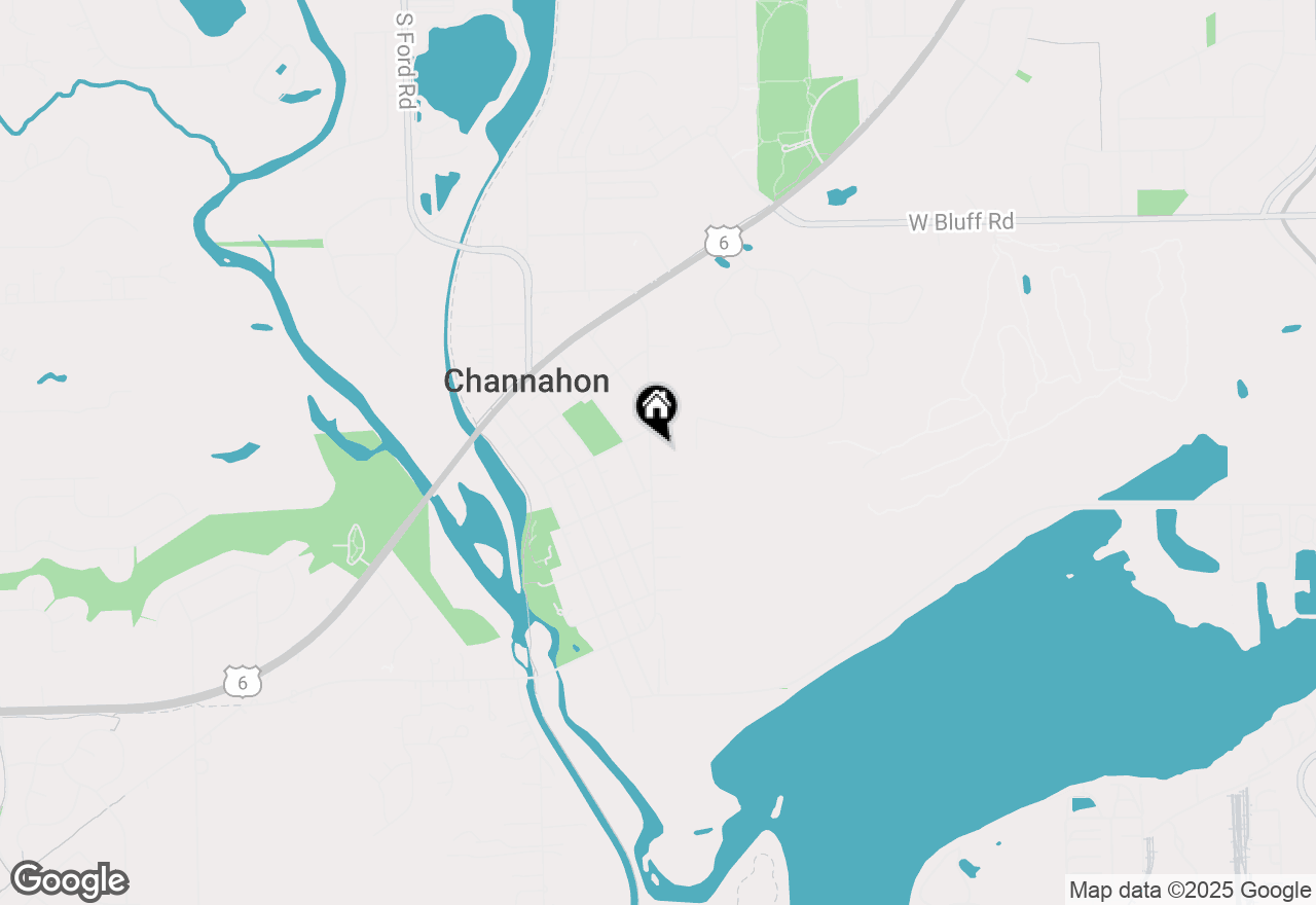 Map of 25055 S Center Street, Channahon, IL 60410