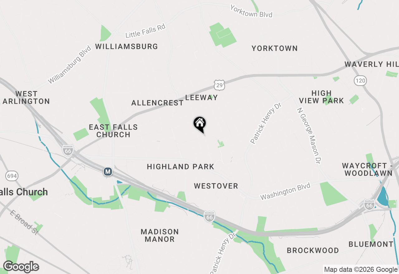 Map of 2101 N Nottingham Street, Arlington, VA 22205