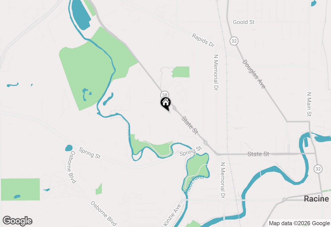 Map of 2215 W High St, Racine, WI 53404