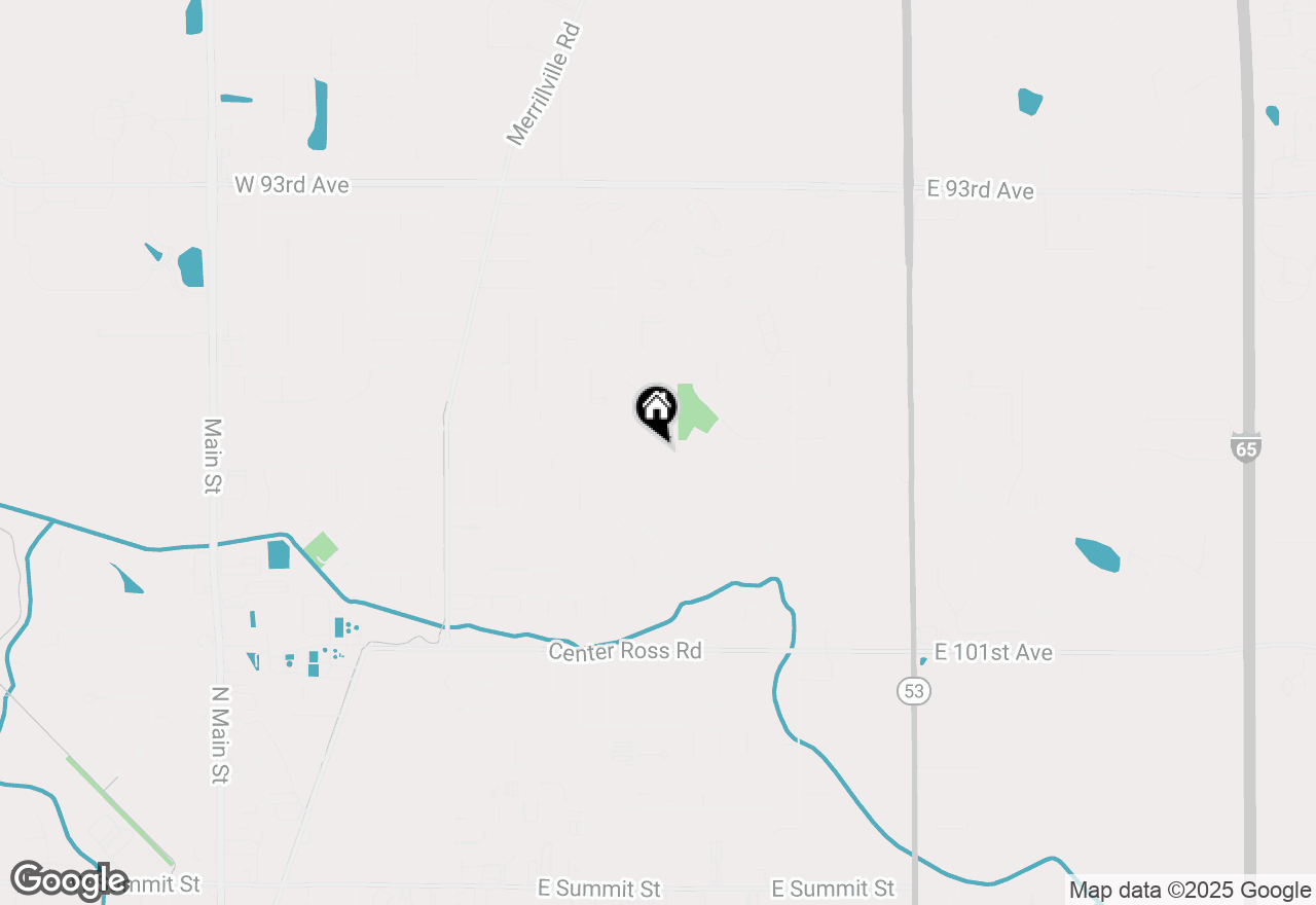 Map of 1400 W 97th Place, Crown Point, IN 46307