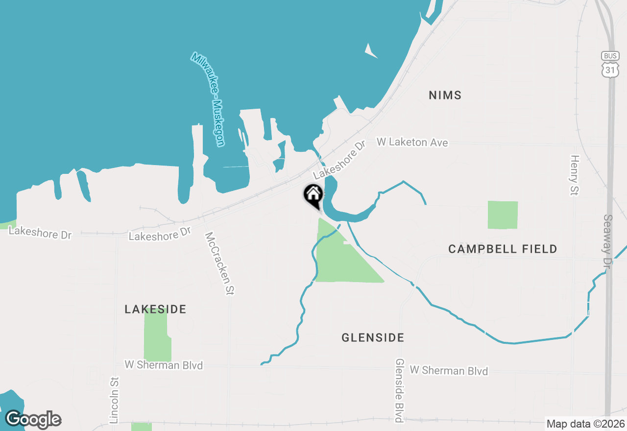 Map of 2067 Addison Street, Muskegon, MI 49441