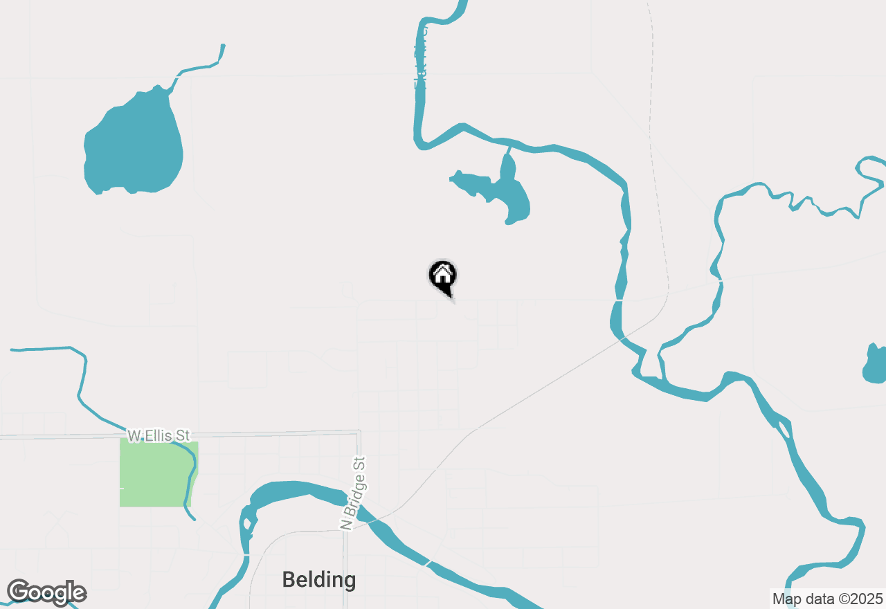 Map of 505 Kiddville Street, Belding, MI 48809