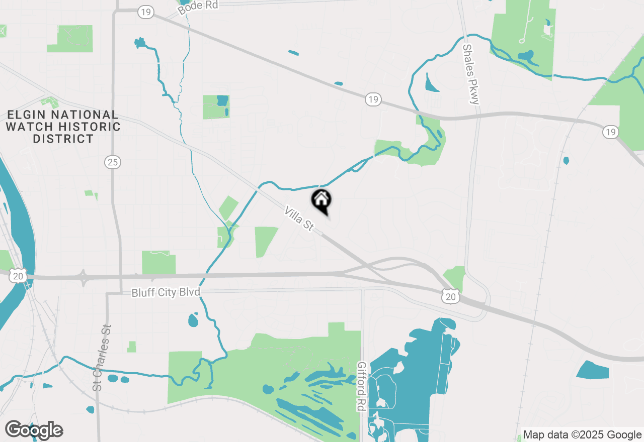 Map of 618 Hampton Circle, Elgin, IL 60120