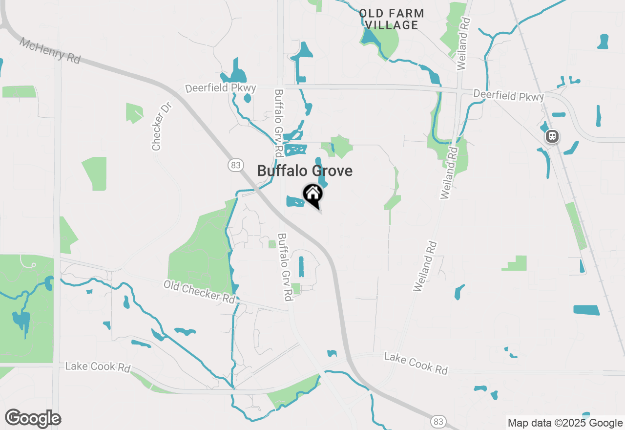 Map of 603 Cherbourg Court N, Buffalo Grove, IL 60089